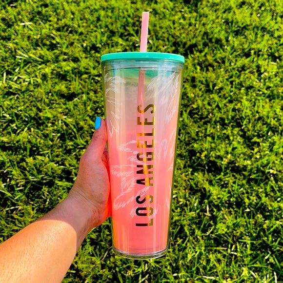 💗💚Starbucks LOS ANGELES Pastel Pink & Teal Venti Tumbler